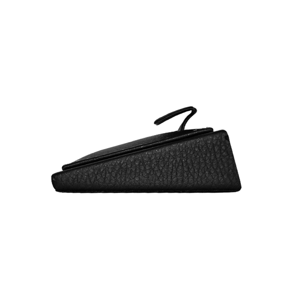 Ring & Earring Stand / Black Leather / 80 x 80 x 25